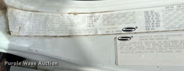 image for item EC4365 2007 Sterling L7500 sewer jetter truck