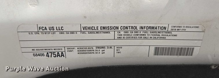 image for item ED2169 2019 Dodge Ram 1500  pickup truck