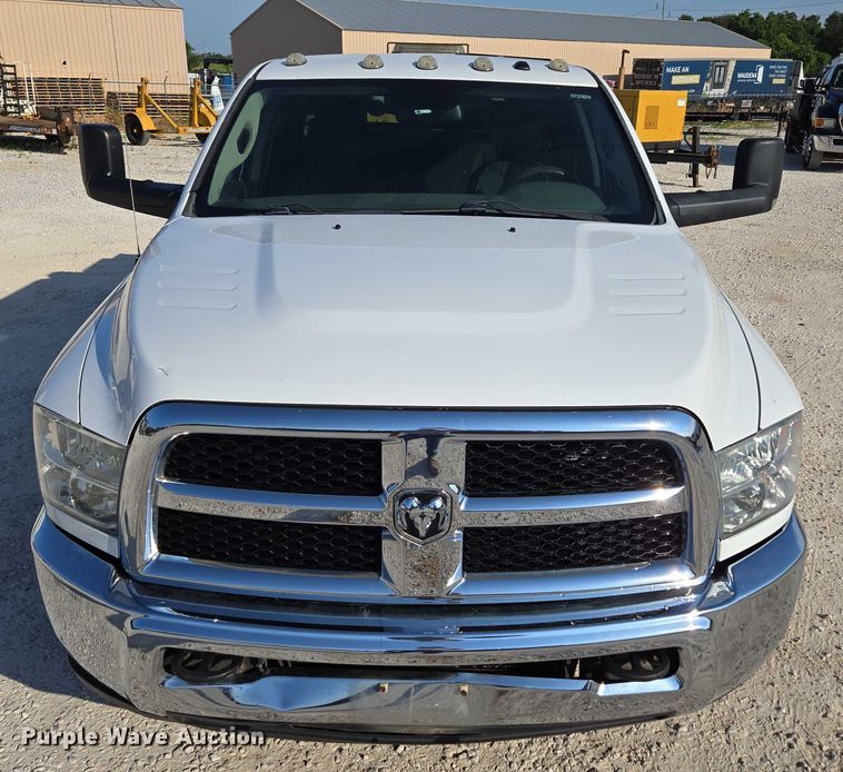 image for item ED2170 2015 Dodge Ram 3500 Crew Cab flatbed pickup truck
