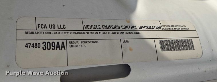 image for item ED2170 2015 Dodge Ram 3500 Crew Cab flatbed pickup truck