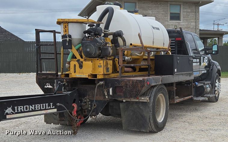 image for item ED2171 2016 Vermeer D24X40III directional boring unit with 2015 Ford F650 flatbed truck and 2021 Norstar equipment trailer