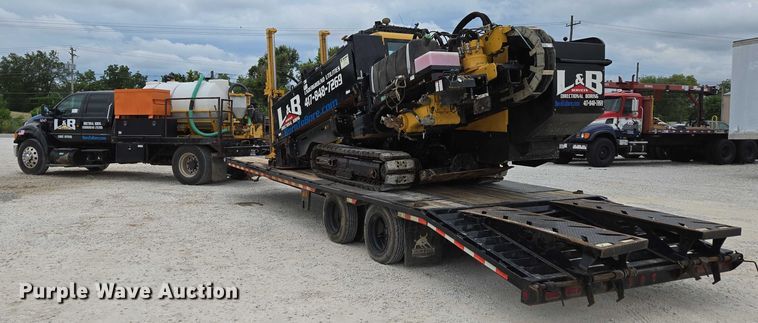 image for item ED2171 2016 Vermeer D24X40III directional boring unit with 2015 Ford F650 flatbed truck and 2021 Norstar equipment trailer