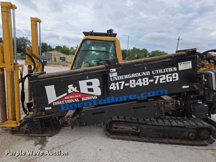 image for item ED2171 2016 Vermeer D24X40III directional boring unit with 2015 Ford F650 flatbed truck and 2021 Norstar equipment trailer