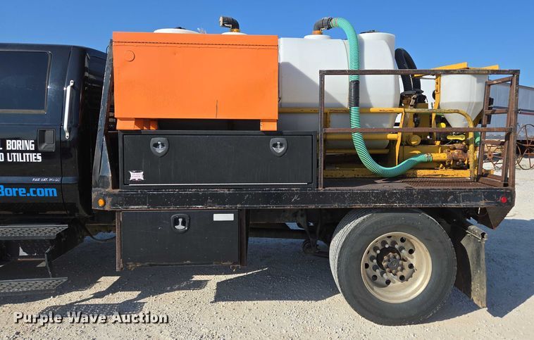 image for item ED2171 2016 Vermeer D24X40III directional boring unit with 2015 Ford F650 flatbed truck and 2021 Norstar equipment trailer