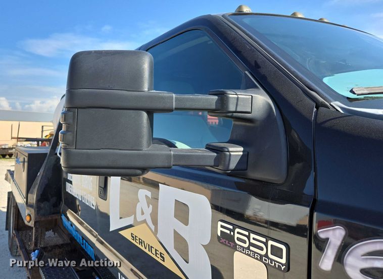 image for item ED2171 2016 Vermeer D24X40III directional boring unit with 2015 Ford F650 flatbed truck and 2021 Norstar equipment trailer