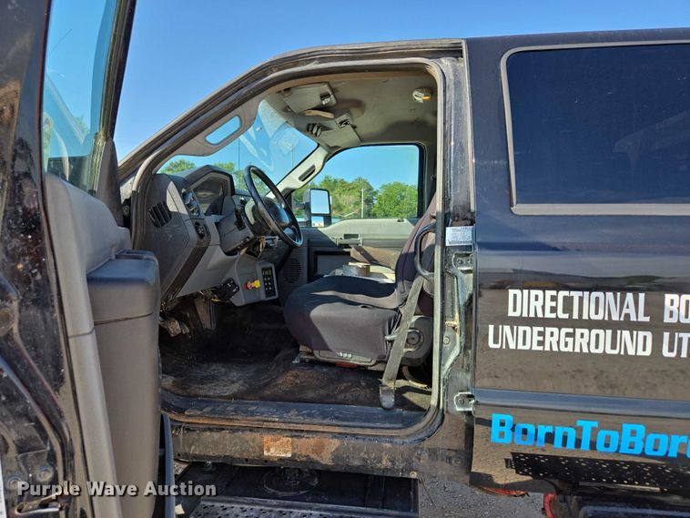 image for item ED2171 2016 Vermeer D24X40III directional boring unit with 2015 Ford F650 flatbed truck and 2021 Norstar equipment trailer