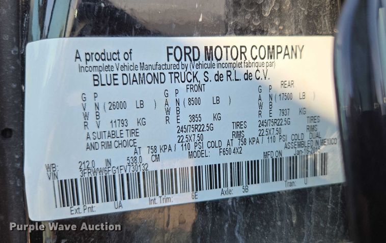 image for item ED2171 2016 Vermeer D24X40III directional boring unit with 2015 Ford F650 flatbed truck and 2021 Norstar equipment trailer