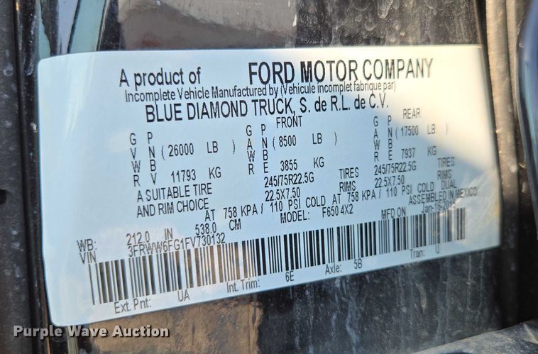 image for item ED2171 2016 Vermeer D24X40III directional boring unit with 2015 Ford F650 flatbed truck and 2021 Norstar equipment trailer