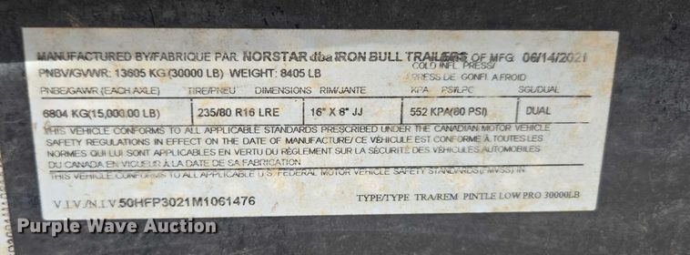 image for item ED2171 2016 Vermeer D24X40III directional boring unit with 2015 Ford F650 flatbed truck and 2021 Norstar equipment trailer