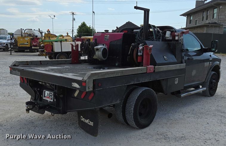 image for item ED2174 2016 Dodge Ram 3500 flatbed pickup truck