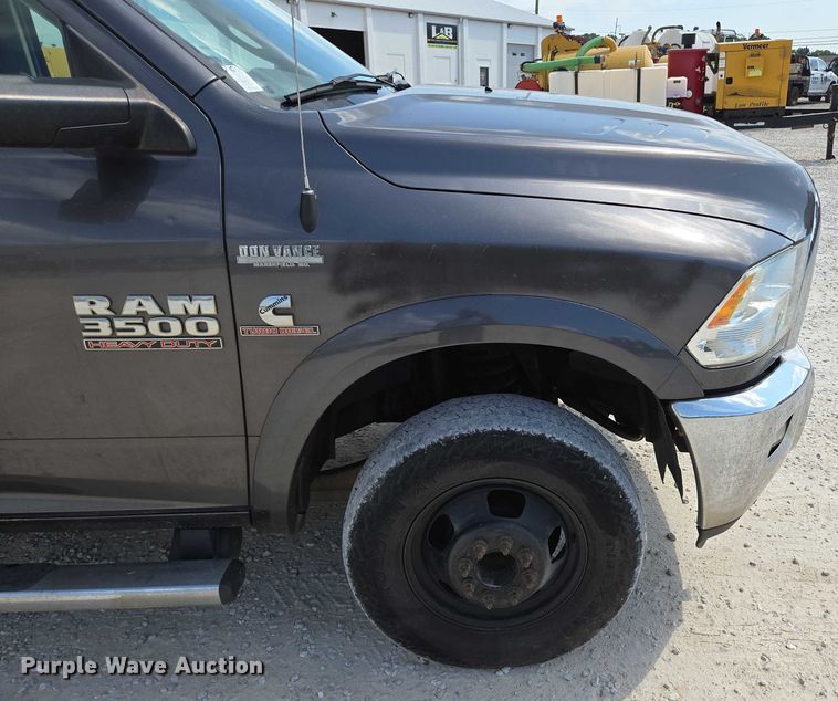 image for item ED2174 2016 Dodge Ram 3500 flatbed pickup truck