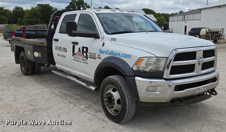 image for item ED2175 2015 Dodge Ram 4500 Crew Cab flatbed truck