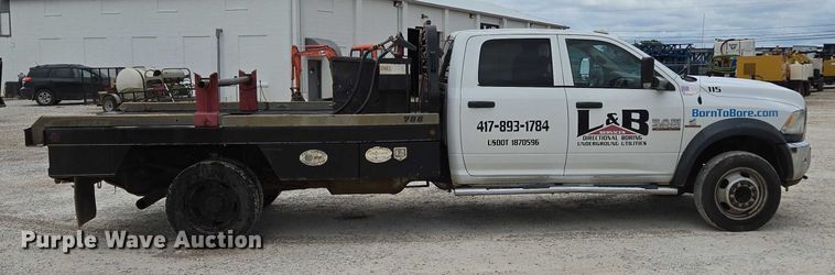 image for item ED2175 2015 Dodge Ram 4500 Crew Cab flatbed truck