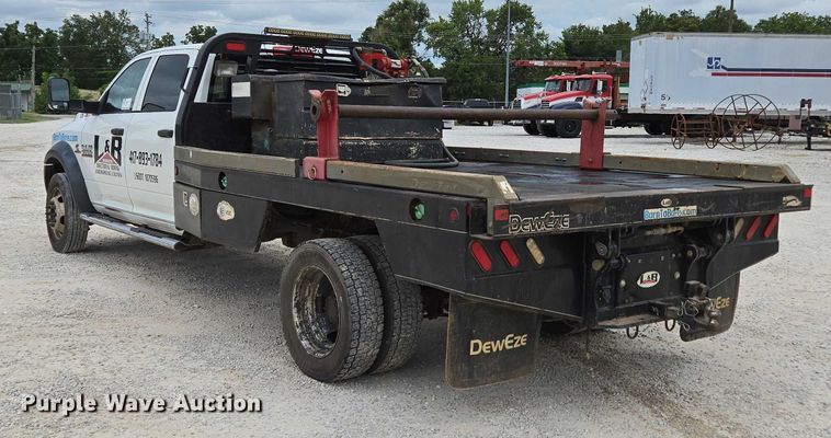 image for item ED2175 2015 Dodge Ram 4500 Crew Cab flatbed truck