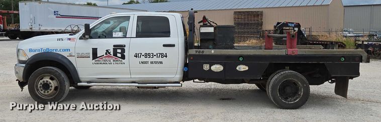 image for item ED2175 2015 Dodge Ram 4500 Crew Cab flatbed truck