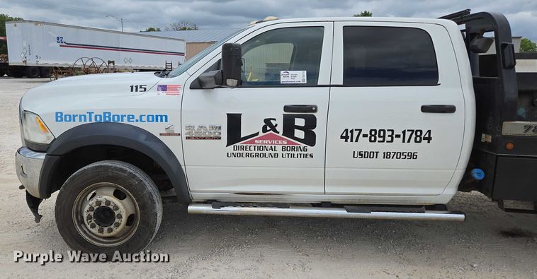 image for item ED2175 2015 Dodge Ram 4500 Crew Cab flatbed truck