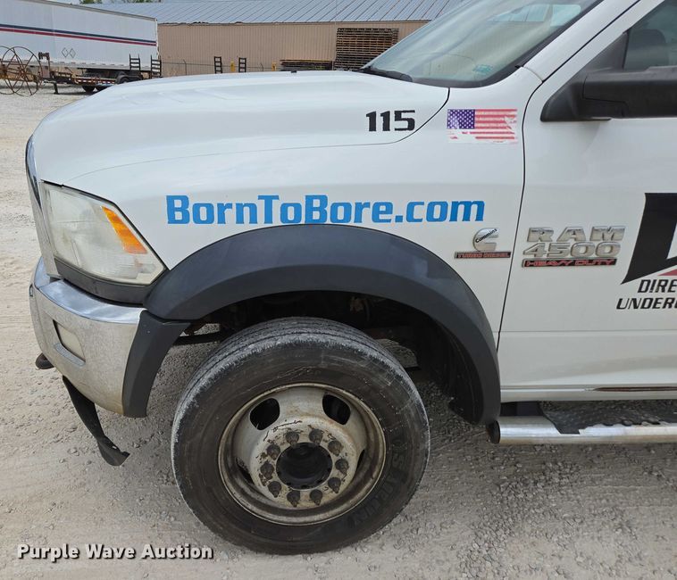 image for item ED2175 2015 Dodge Ram 4500 Crew Cab flatbed truck