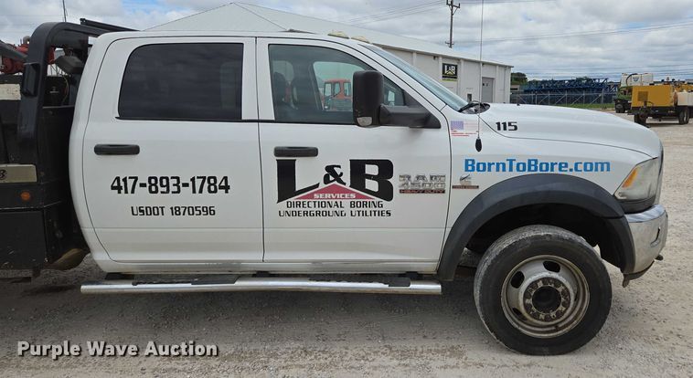 image for item ED2175 2015 Dodge Ram 4500 Crew Cab flatbed truck