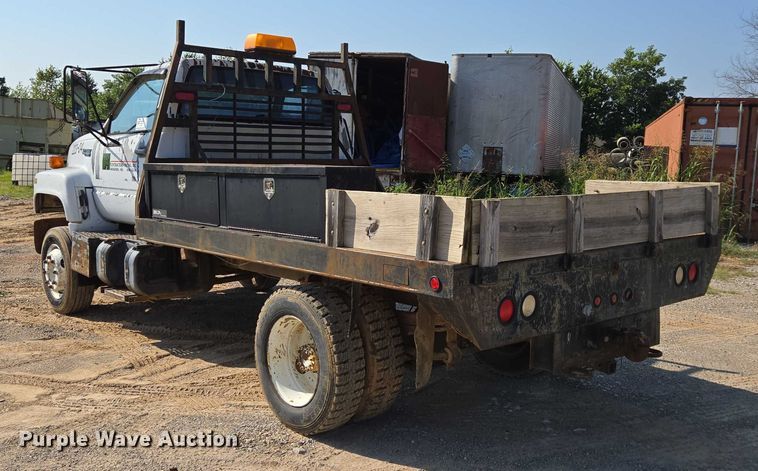 image for item ED2183 1993 Chevrolet Kodiak C6500 flatbed truck