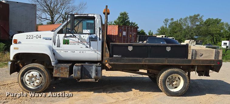 image for item ED2183 1993 Chevrolet Kodiak C6500 flatbed truck