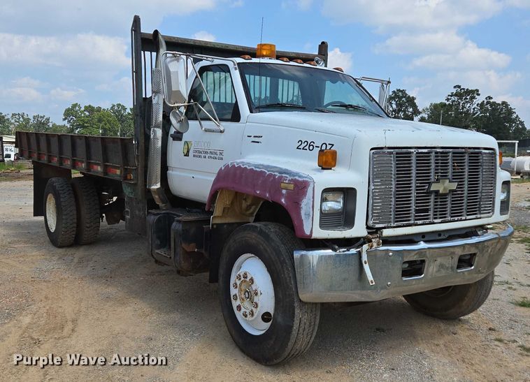 image for item ED2185 1994 Chevrolet Kodiak 6500 dump flatbed truck