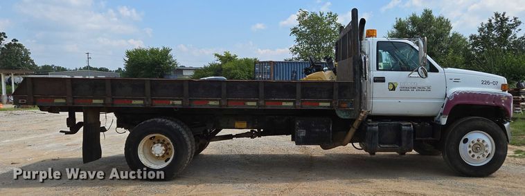 image for item ED2185 1994 Chevrolet Kodiak 6500 dump flatbed truck