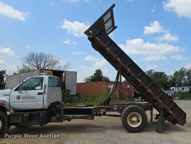image for item ED2185 1994 Chevrolet Kodiak 6500 dump flatbed truck