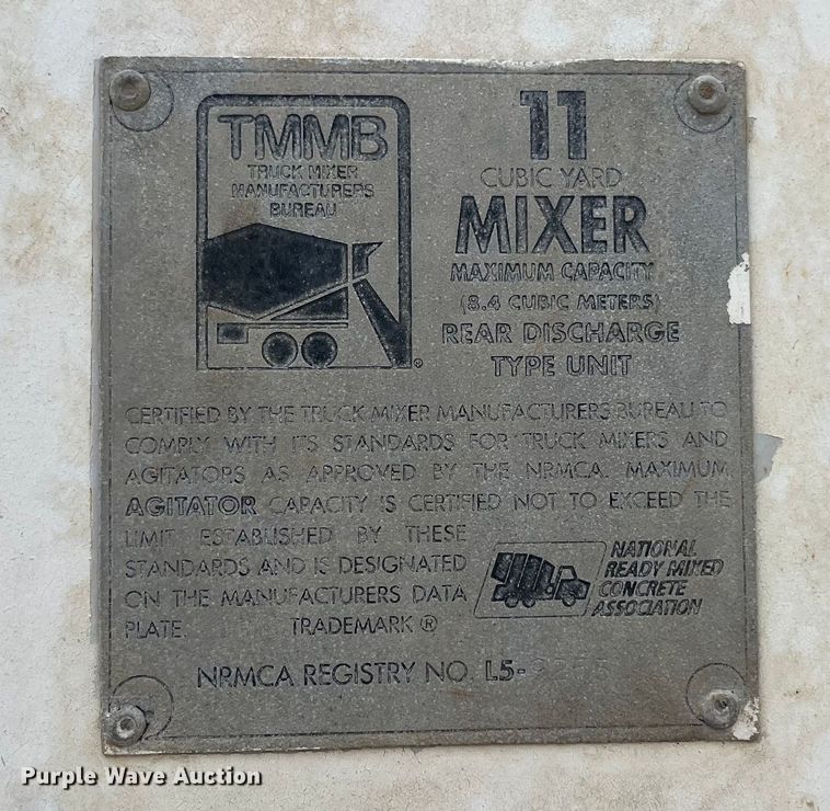 image for item ED2192 1998 Kenworth W900B ready mix truck