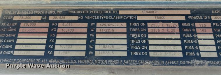 image for item ED2192 1998 Kenworth W900B ready mix truck