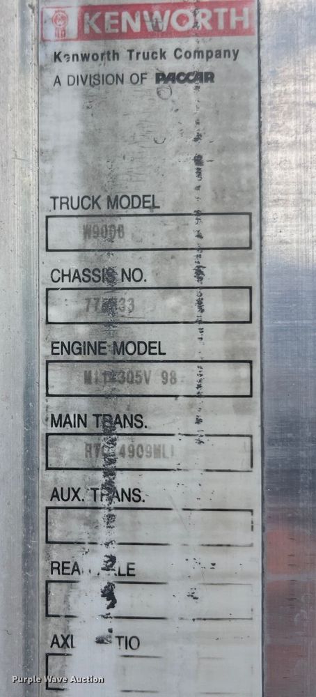 image for item ED2192 1998 Kenworth W900B ready mix truck