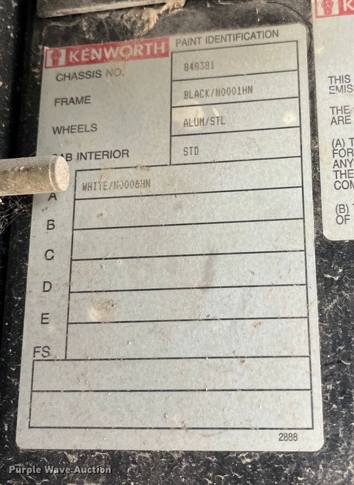 image for item ED2193 2000 Kenworth W900 ready mix truck