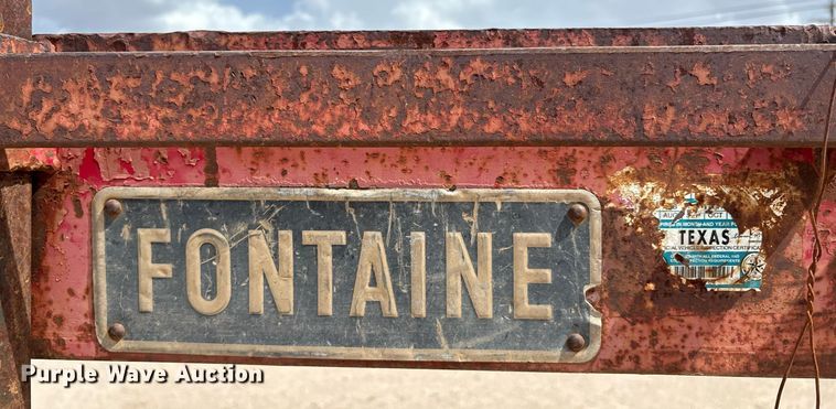 image for item ED2536 1978 Fontaine drop deck trailer