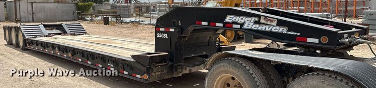 image for item ED2537 2019 Eager Beaver 55GSL lowboy equipment trailer