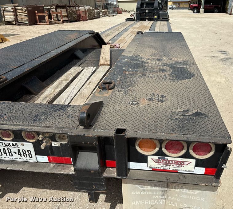 image for item ED2537 2019 Eager Beaver 55GSL lowboy equipment trailer