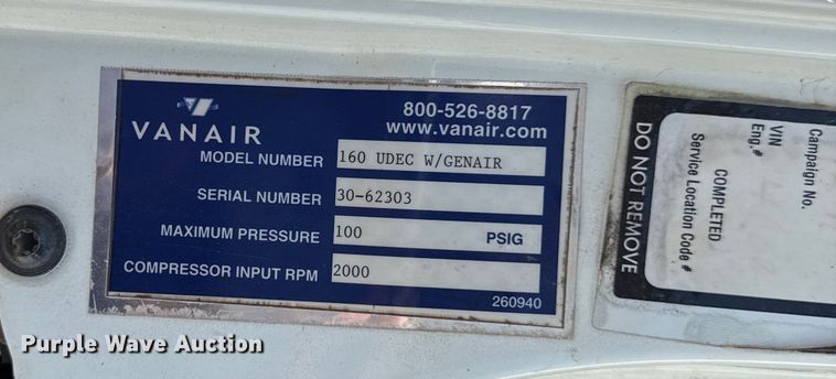 image for item ED4468 2002 International MA035 utility / service truck