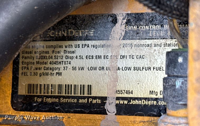 image for item ED5819 2016 John Deere 450J LGP dozer