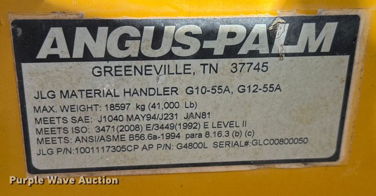 image for item ED5820 2011 Caterpillar TL1255 telehandler