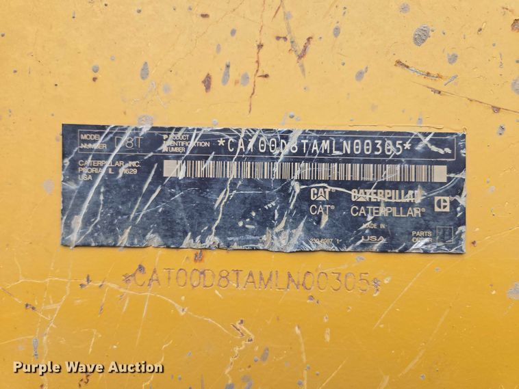 image for item EF1916 2011 Caterpillar D8T  dozer