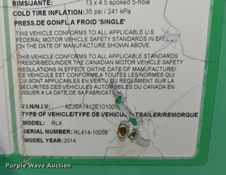 image for item EF1920 2014 Terex RL4 light plant
