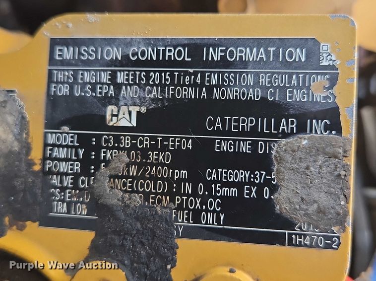 image for item EF1921 2015 Caterpillar 262D skid steer loader