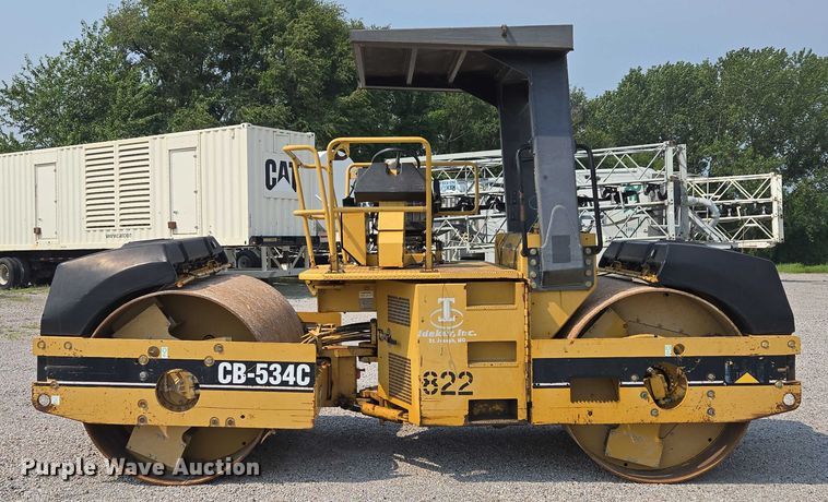 image for item EF1930 2002 Caterpillar CB-534C double drum vibratory roller