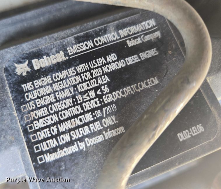 image for item EF1944 2020 Bobcat T595 tracked skid steer loader