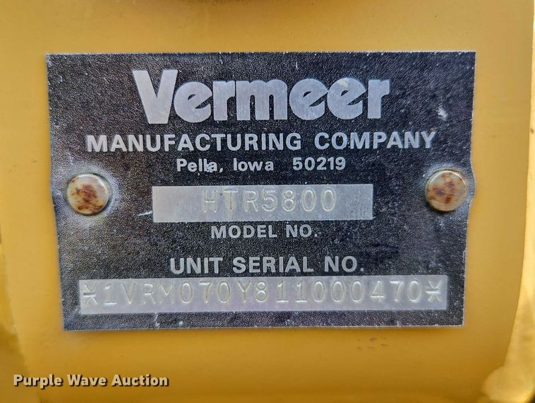 image for item EF1965 Vermeer V6500 trencher