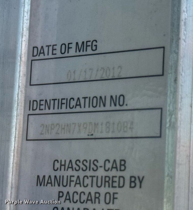 image for item EG6086 2013 Peterbilt 337 oilfield acidizing pump truck