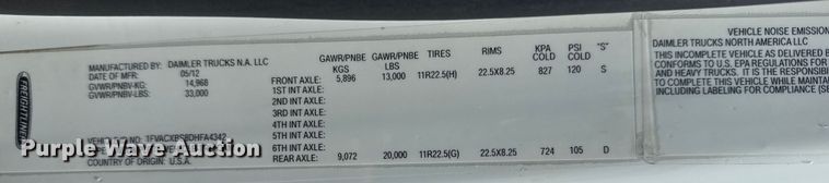 image for item EG6110 2013 Freightliner Business Class M2 fuel / lube truck