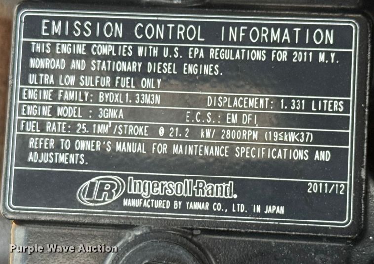 image for item EG6115 2012 Doosan P90BWIRU air compressor