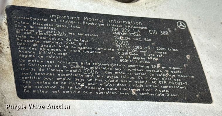 image for item EG6117 2007 Sterling Acterra fuel / lube truck