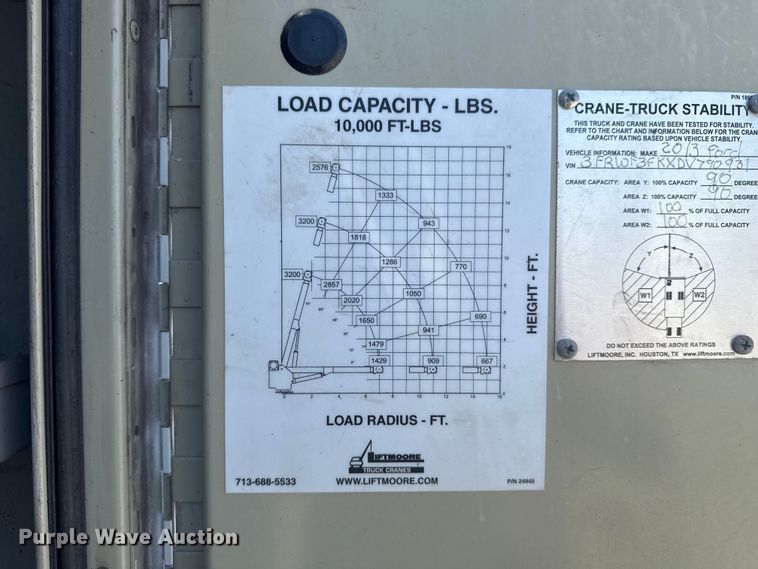 image for item EG6124 2013 Ford F650 Super Duty utility / service truck