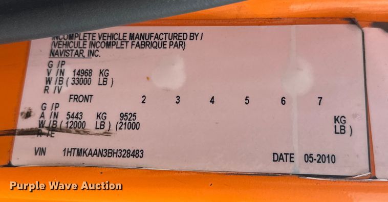 image for item EG6127 2011 International 4400 utility / service truck