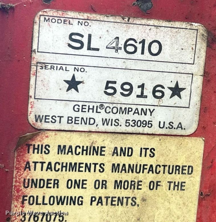 image for item EK8486 1988 Gehl SL4610 skid steer loader